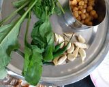 A picture of step 1 of Cheesy Spinach Chickpea Kababs.