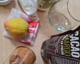 Foto del paso 1 de la receta: Licuado de durazno con leche de coco, cacao, mantequilla de maní, chía y cayena roja 🍑 🥵