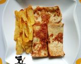 A picture of step 3 of Chips, egg and Bread combo.