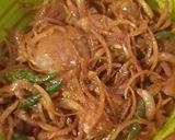 A picture of step 3 of Gongura Chicken.