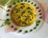 A picture of step 4 of Pulao in Microwave.