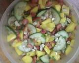 A picture of step 3 of Mango Cucumber Salad.