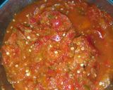 A picture of step 2 of Plantain pottage and chips.