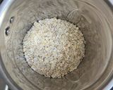 A picture of step 1 of OATS DAL BAATI (VEGAN).