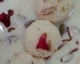 A picture of step 5 of Ras malai.