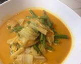 Foto langkah ke 3 dari resep Sayur gulai kacang panjang sawi putih.