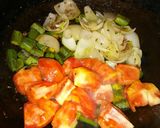 A picture of step 8 of #Ramadan.. Bhindi tometo de pyaza.
