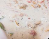 A picture of step 5 of Cheesy chicken pasta bake.