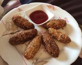 A picture of step 5 of Oats cutlet.