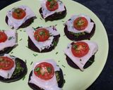 Foto del paso 8 de la receta Canapes de remolacha, pesto y pavo - sin gluten