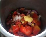 A picture of step 2 of Veg Makkhanvala.