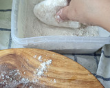A picture of step 3 of Layered Chapatis with tea.