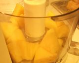 A picture of step 2 of Real Pineapple Sherbet.