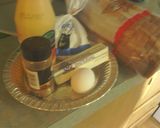 A picture of step 1 of Sunshine's Orange French Toast.