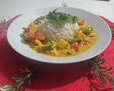 A picture of step 10 of Vegetable Coconut Curry.