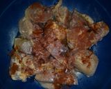 A picture of step 2 of Spicey chicken with gravy.