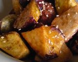 A picture of step 7 of Non-Fried but Crispy Candied Sweet Potatoes.