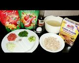 A picture of step 1 of Hot & sour soup.