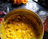 A picture of step 2 of Kakharu Phula Bhaja Pumpkin flower masala fry.