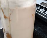 A picture of step 1 of Apple- peanut butter milkshake.