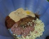 A picture of step 2 of chicken meatballs in chicken cream soup sauce.