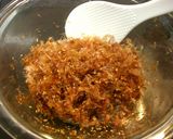 A picture of step 2 of Pan-Fried Rice Balls Made with Soy Sauce Seasoned Bonito Flakes!.