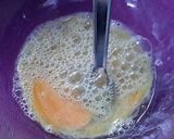 A picture of step 2 of Sig's Cheese and Apple Omelette.