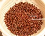 A picture of step 4 of Zenzai (Sweet Red Bean Soup) in the Pressure Cooker!.