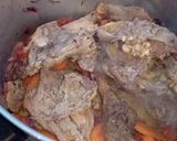A picture of step 4 of Chicken Stew #AuthorMarathon.