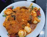 Foto langkah ke 6 dari resep Balado Terong Udang Telur Puyuh.