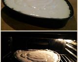 A picture of step 4 of AMIEs Special HEART Cheesecake.