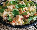 Foto del paso 10 de la receta: Arroz con tirabeques, setas y espinacas