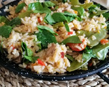 Foto del paso 10 de la receta: Arroz con tirabeques, setas y espinacas
