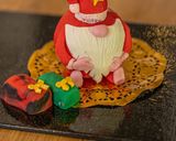 A picture of step 7 of Santa from Terry’s orange chocolate.