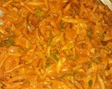 A picture of step 2 of Onion cabbage pakoda.