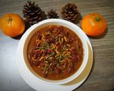 A picture of step 4 of Rajma Masala or kidneybeans Curry.
