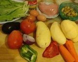 Foto del paso 1 de la receta: Ensalada fría con pollo