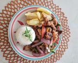Foto del paso 4 de la receta: Lomo Saltado de Pescado