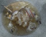 A picture of step 3 of Biranj (sweet rice).