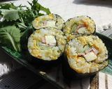 A picture of step 7 of Luxurious Spring Hanami Bento Nori Seaweed Rolls.