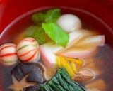 A picture of step 8 of Fragrant With Mitsuba and Yuzu! Ozouni (Mochi Rice Cake Soup for New Years).