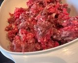A picture of step 1 of South African Curry mince.