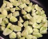 A picture of step 1 of Yuzu Flavored Stir-Fry with Cucumber & Ham.