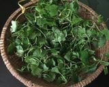 Hình bước làm 1 của món Nộm rau má