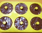 A picture of step 6 of Brownie Style Doughnuts.