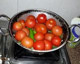A picture of step 4 of Tomato chutny. Simple andhra bachelor style..