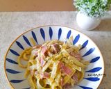 Foto langkah ke 4 dari resep Fettucini Alfredo.