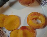 A picture of step 1 of 4th of July peaches.