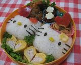 A picture of step 4 of Kyaraben Side Item Heart Tamagoyaki.