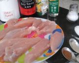 A picture of step 1 of My Gingered Garlic Chicken 😁.
